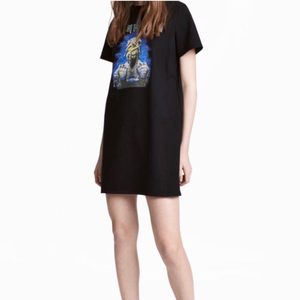 H&M Iron Maiden T-shirt dress